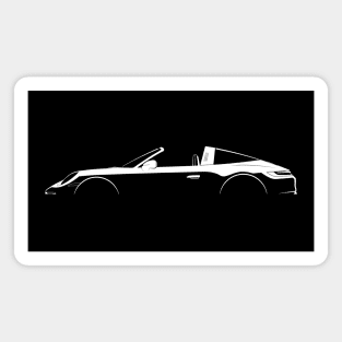 Porsche 911 Targa (992) Silhouette Magnet